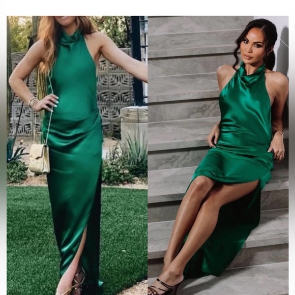 X REVOLVE Samba Gown in Dark Green - Picture 5 of 6